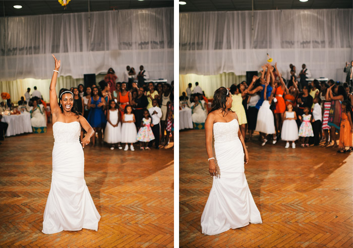 bouquet toss