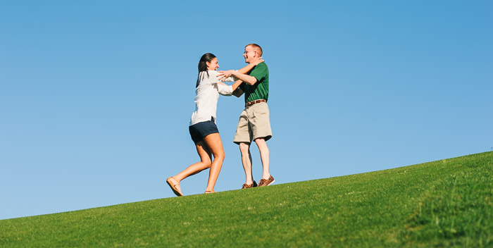 tobacco road golf course engagement, sanford photographer, engagement pictures