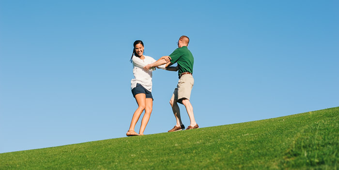 tobacco road golf course engagement, sanford photographer, engagement pictures