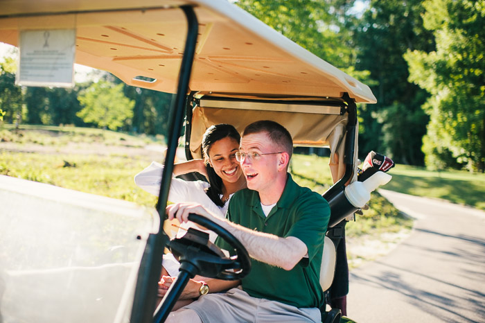 tobacco road golf course engagement, sanford photographer, engagement pictures