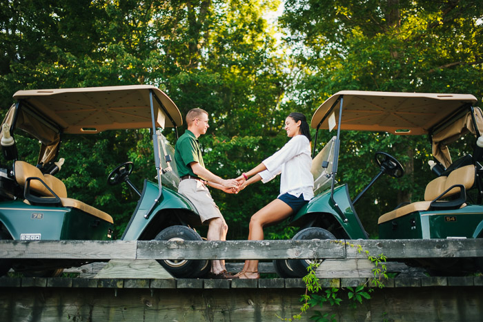 tobacco road golf course engagement, sanford photographer, engagement pictures