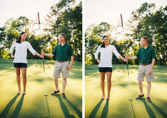 tobacco road golf course engagement, sanford photographer, engagement pictures