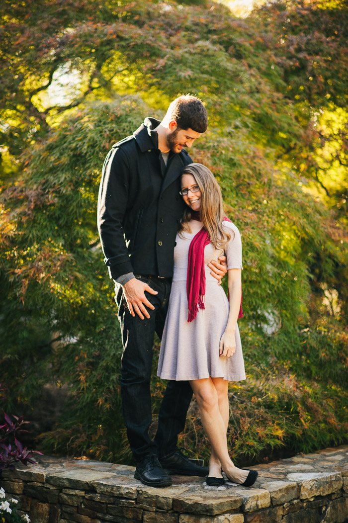 raleigh engagement pictures, jc raulston arboretum, downtown raleigh, engagement photographer