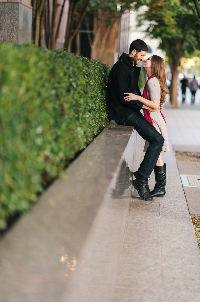 raleigh engagement pictures, jc raulston arboretum, downtown raleigh, engagement photographer