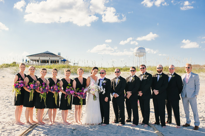 wrighstville beach wedding, surf club wedding, wrightsville photographer, figure eight island, beach wedding