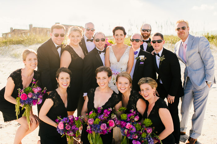 wrighstville beach wedding, surf club wedding, wrightsville photographer, figure eight island, beach wedding