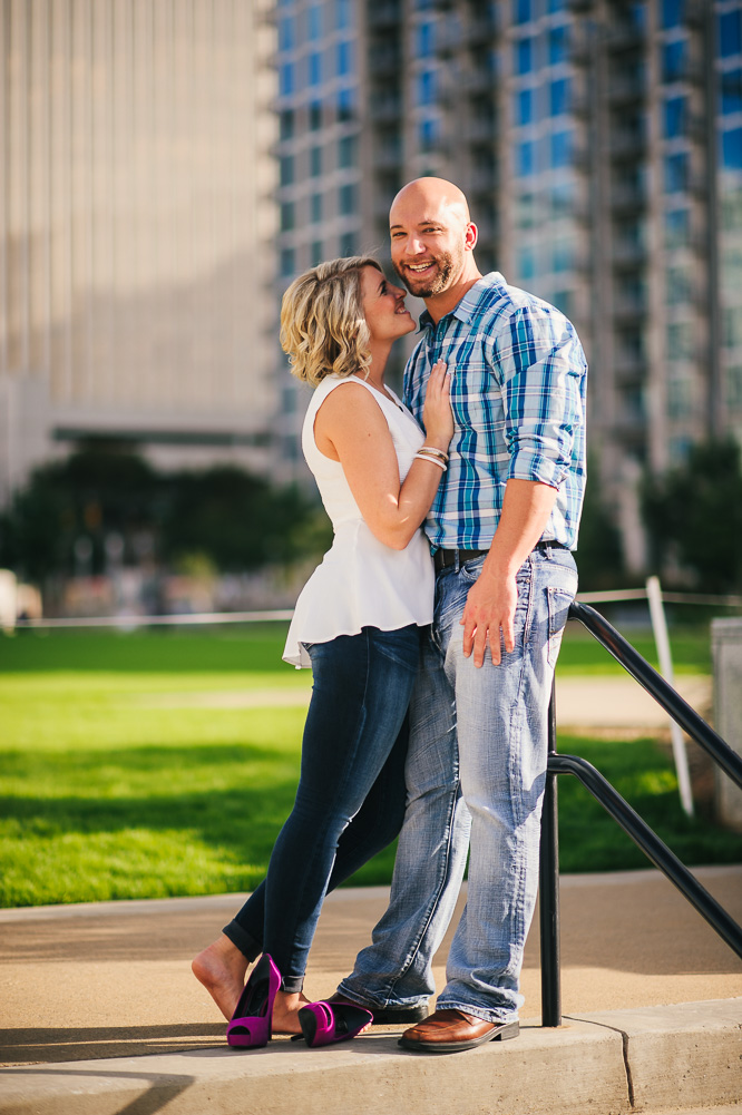 charlotte photographer, engagement photographer, romare bearden park, charlotte engagement pictures